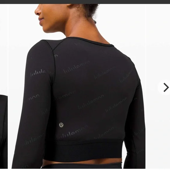 Lululemon Special Edition Wunder Crop Long Sleeve Embossed 10 - Picture 2 of 6